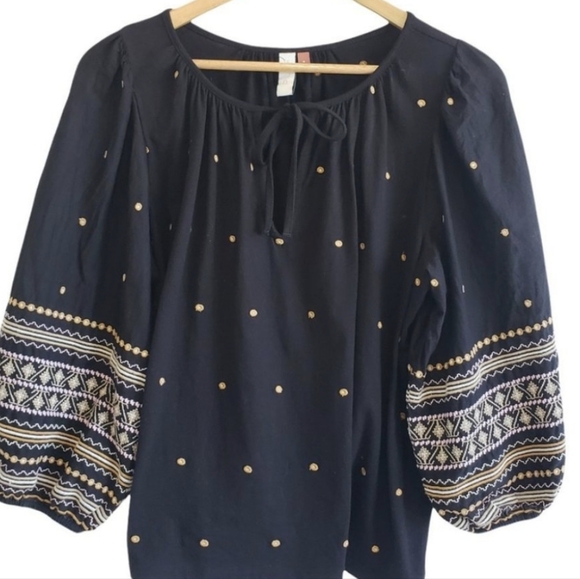 Anthropologie pilcro calanthe top, medium black - Picture 1 of 1